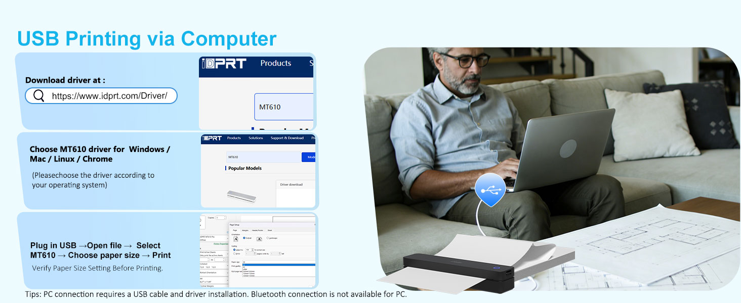 Portable Printers Wireless for Travel