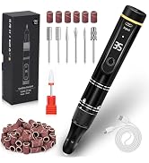 LIERKISS Nail Drill Cordless 35000RPM Rechargeable Professional Electric Nail Drill Kit Wireless ...