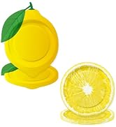 WRXVVTSV 48PCS Lemon Paper Plates 7 Inch Set, Citrus Shaped Disposable Dessert Plates, Lemon Part...