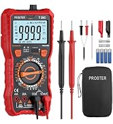 Proster Digital Multimeter 6000 Count - TRMS Ohm Meter Multimeter, Voltimetro Digital, NCV DC AC ...