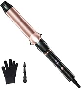 Hahahope 1 1/2 Inch Curling Iron, Large Barrel Curling Iron for Loose Waves & Voluminous Curls, C...