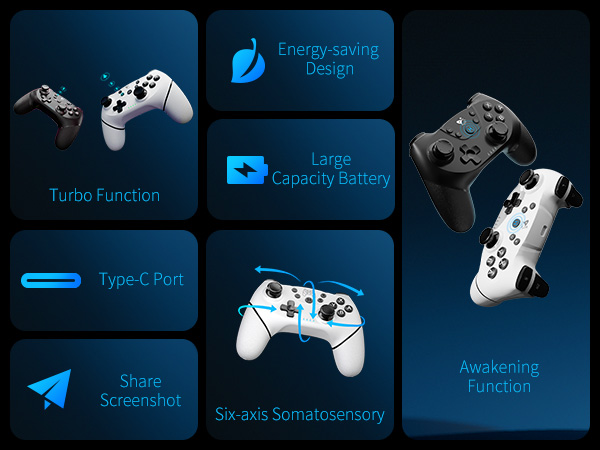 AceGamer Wireless Controller for Nintendo Switch