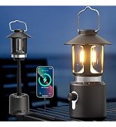 Bylitodt Camping Lantern Rechargeable, Telescopic 8000mAh Camping Light | Up to 200Hrs, 3 Color M...
