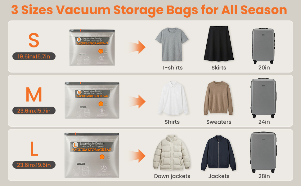 vacuum seal bags for clothing