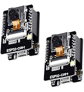 2PCS ESP32-CAM Board,Aideepen ESP32-CAM-MB Micro USB to Serial Port CH-340G with OV3660 3MP Camer...