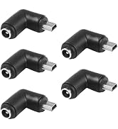 SinLoon 5pcs 90 Degree DC5521 to Mini USB Adapters DC 5.5x2.1mm Female to Mini USB Male Connector...