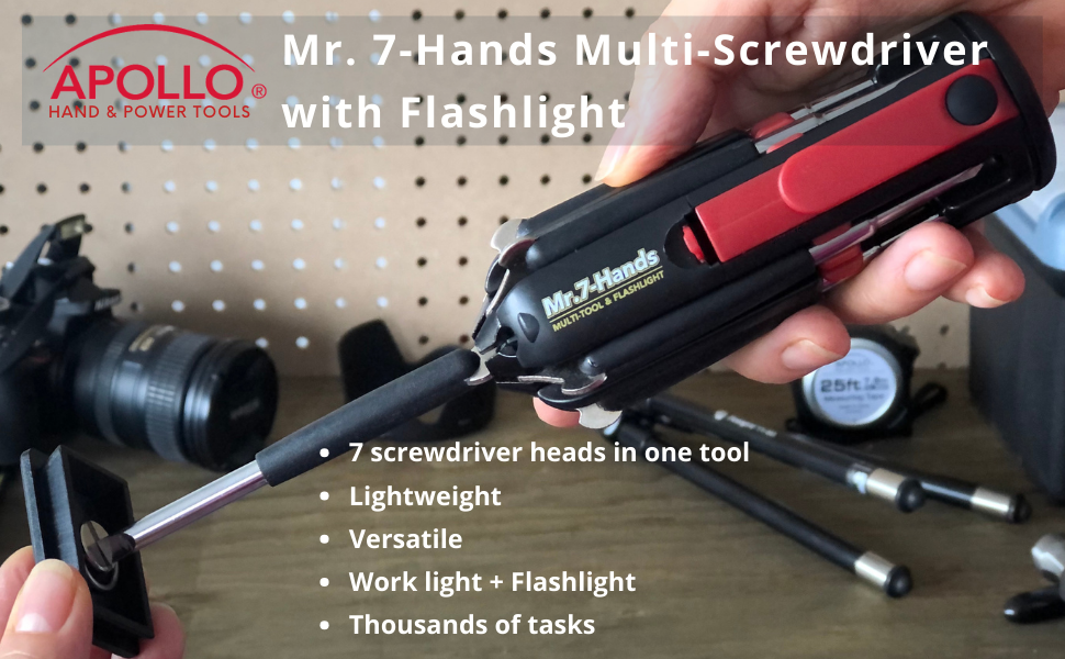 Mr seven hands screwdriver, multi tool screwdriver, all in one screwdriver