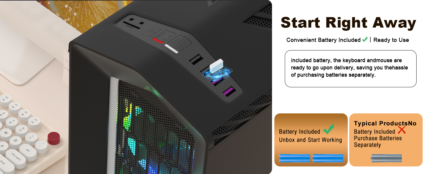 Wireless Keyboard and Mouse Combo