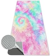 alissgorat Yoga Mat Towel,Hot Yoga Towel High-Definition Pattern,Machine Washable with Ultra-Abso...