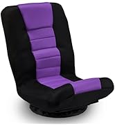 Buymoth Swivel Gaming Chair 360 Degree Multipurpose Floor Chair Rocker for TV, Reading, Playing V...