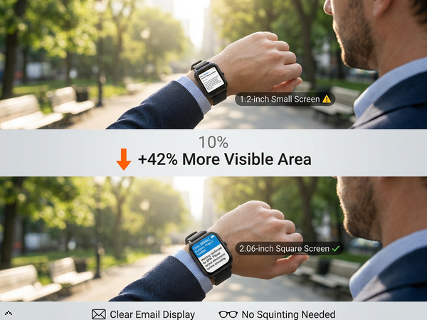 Larger size means clearer image