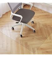 Royhom Clear Chair mat for Hardwood Floor 36 x 60 Inches, Clear Floor Mat for Rolling Chairs, Des...