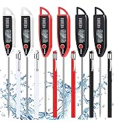 Copkim 6 Set Waterproof Food Thermometer for Water, Liquid, Candle and Cooking Digital Meat Therm...