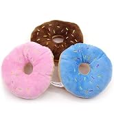 3Pcs Colorful Pet Toy Donut-Shape Squeaky Squeaker Puppy Dog Pet Cat Kitten Sound Chews Toy Rando...