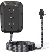 JcBlaon Outlet Extender Surge Protector, 6 Outlet Splitter with 4 USB Ports (2 USB C), 4 Sided 10...