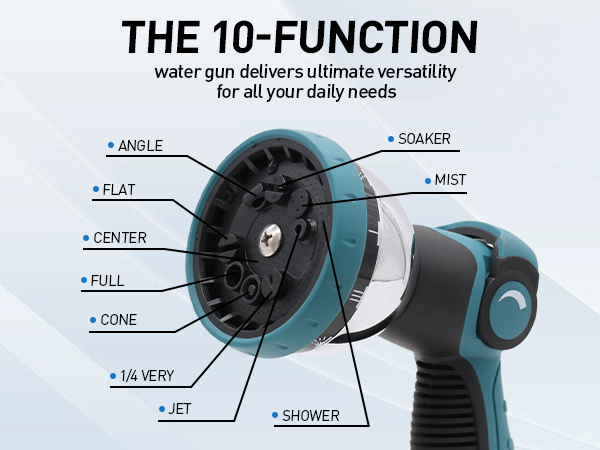 hose nozzle 10 patterns