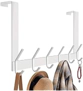 DOKU Over The Door Hook, Heavy Duty Over Door Hanger Holder for Coat Robe Hat Clothe Towels Hangi...