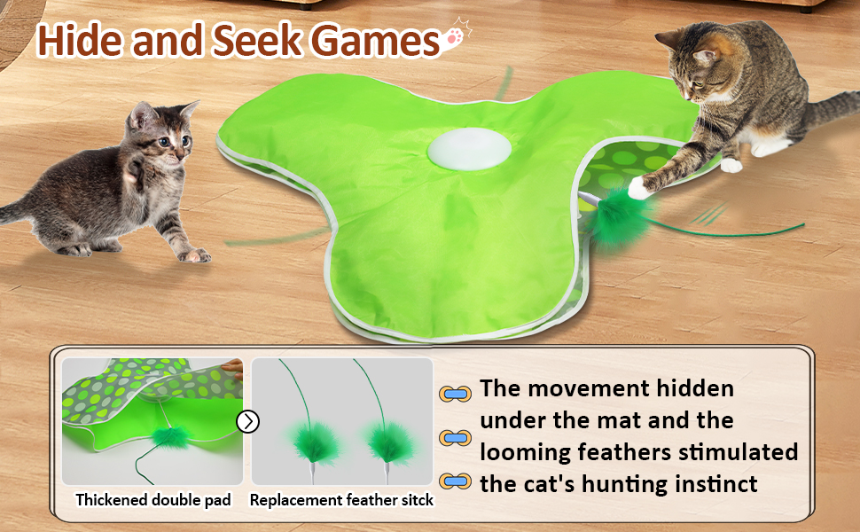 hide and seek cat toys for bored indoor adult cats