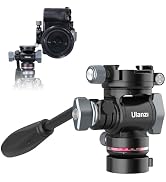 ULANZI U190 Pro Tripod Video Fluid Head w Vertical/Horizontal Switching, Professional Camera Trip...