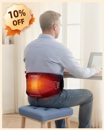 Cordless Heating Pad with Massager