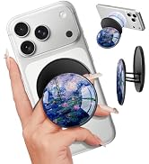 LISEVO Magnetic Phone Grip Compatible with MagSafe - Magnet Phone Grip Stand Magnetic Removable F...