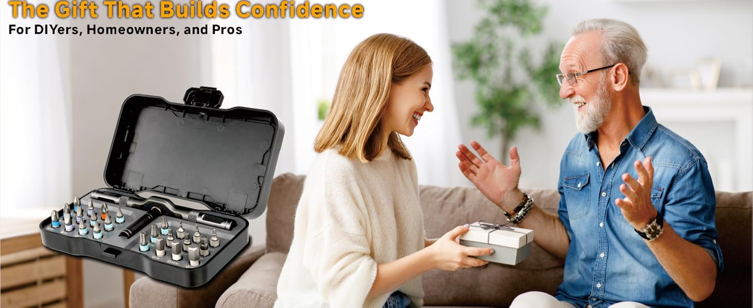 24-in-1 Mini Magnetic Ratchet Screwdriver Set
