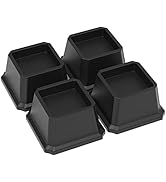 Napnapday Bed Risers 2 Inch Heavy Duty Bed Furniture Elevators, 1,500 lbs Lifts Up Riser for Sofa...