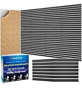 BSHEAD 6 Pack Large 2-Layer Fold Soundproof Wall Panels, 24 x 12 x 0.43 in Sound Proof Foam Panel...