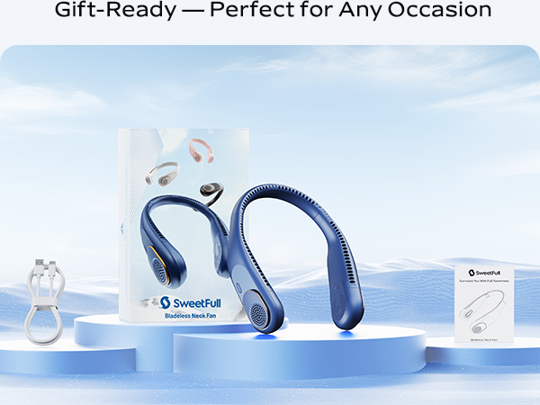 portable neck fan; personal neck fan; portable fan neck; fan neck; fan around your neck;