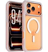 ZOYTONE Magnetic for iPhone 17 Pro Case, Compatible with MagSafe, Threaded Border Non-Slip, 4 Cor...