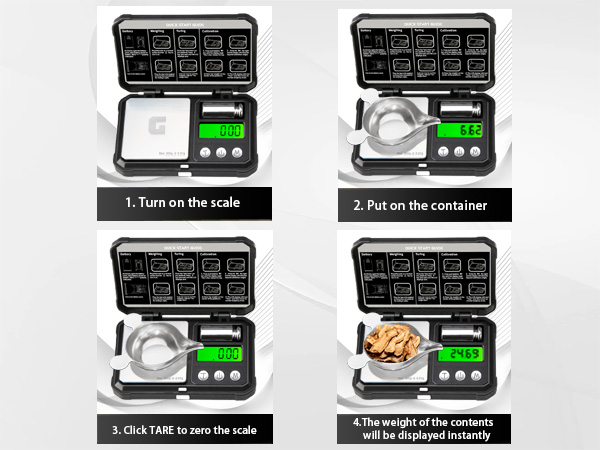 Digital Scale With Tare Function For Kitchen, Food, Coffee, Powder, Jewelry
