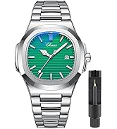 GOSASA Fashion Men Watches Date Business Watch for Men Stainless Steel Luminous Quartz Waterproof...