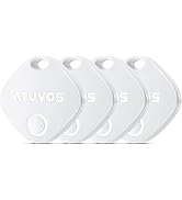 ATUVOS Air Tracker Tags-4 Pack, Bluetooth Luggage Tracker Works with Apple Find My APP (iOS Only,...