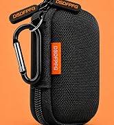 Mini Black Earbud Case, Small Hard Shell Carrying Case, Pocket-Size Pouch | Rectangle Zipper Case...