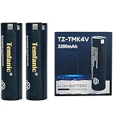 Temfanic 2-Pack 4V 3200mAh Replacement Battery Compatible with 4V USB Battery RED Lithium headlam...