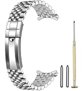Juntan Screw-in Stainless Steel Watch Band 20mm 22mm for Men Women, Classic Curved End Metal Watc...