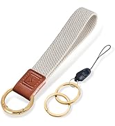 Fishent Stretchy Key Chain, Cute Keychain Wristlet, Upgraded Woven Wrist Lanyard for Keys, Key Ch...