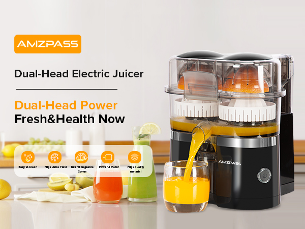 dual-head electric juicer