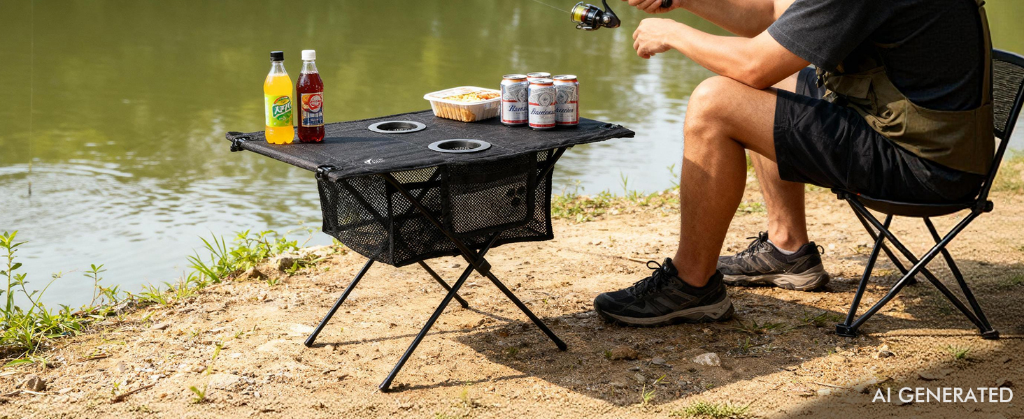 Use it as a picnic table, tailgate table, beach table, camp table, or side table.