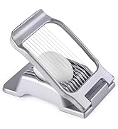 Yuzxaun Egg Slicer for Hard Boiled Eggs, Stainless Steel Wire, Heavy Duty Aluminium Egg Cutter Di...