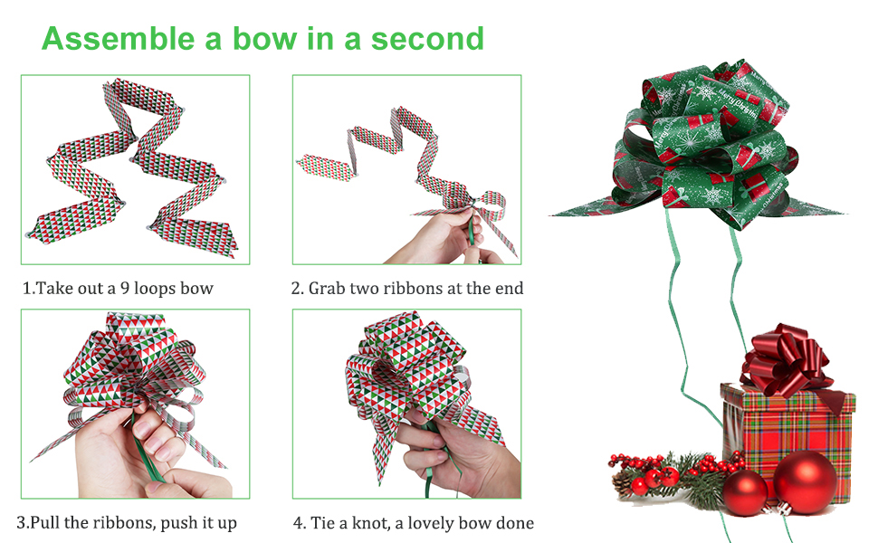 christmas tree bows decorations