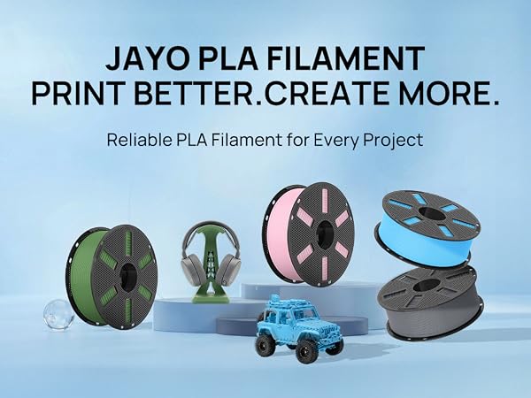 JAYO PLA 3D Printer Filament, PLA Filament 1.75mm