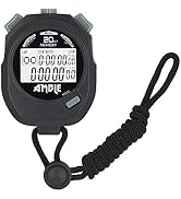 Stopwatch, Amble Countdown Timer and Stopwatch Record 20 Memories Lap Split Time with Tally Count...