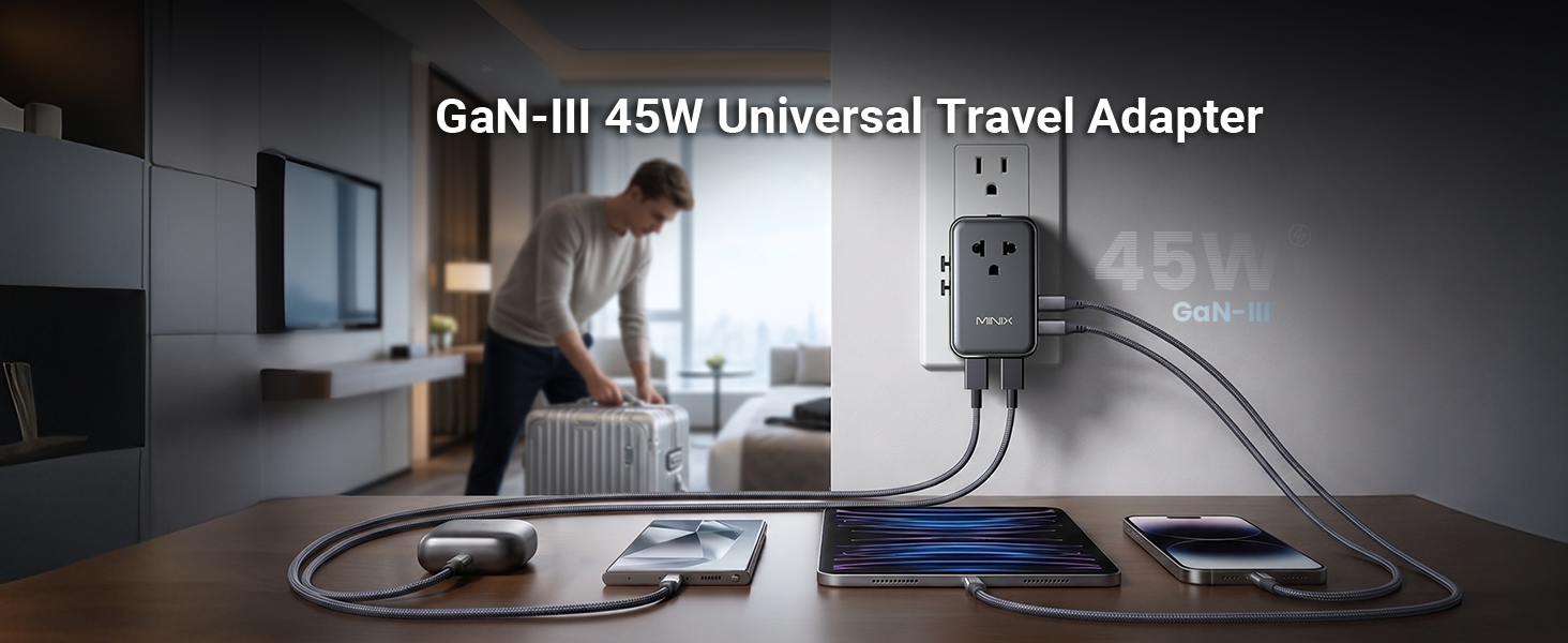 45W Universal Travel Adapter