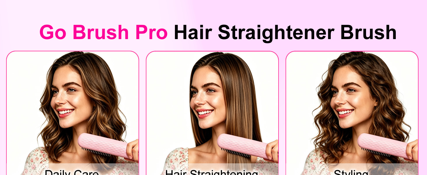 Quick Styling Cordless Heated Straightening Brush