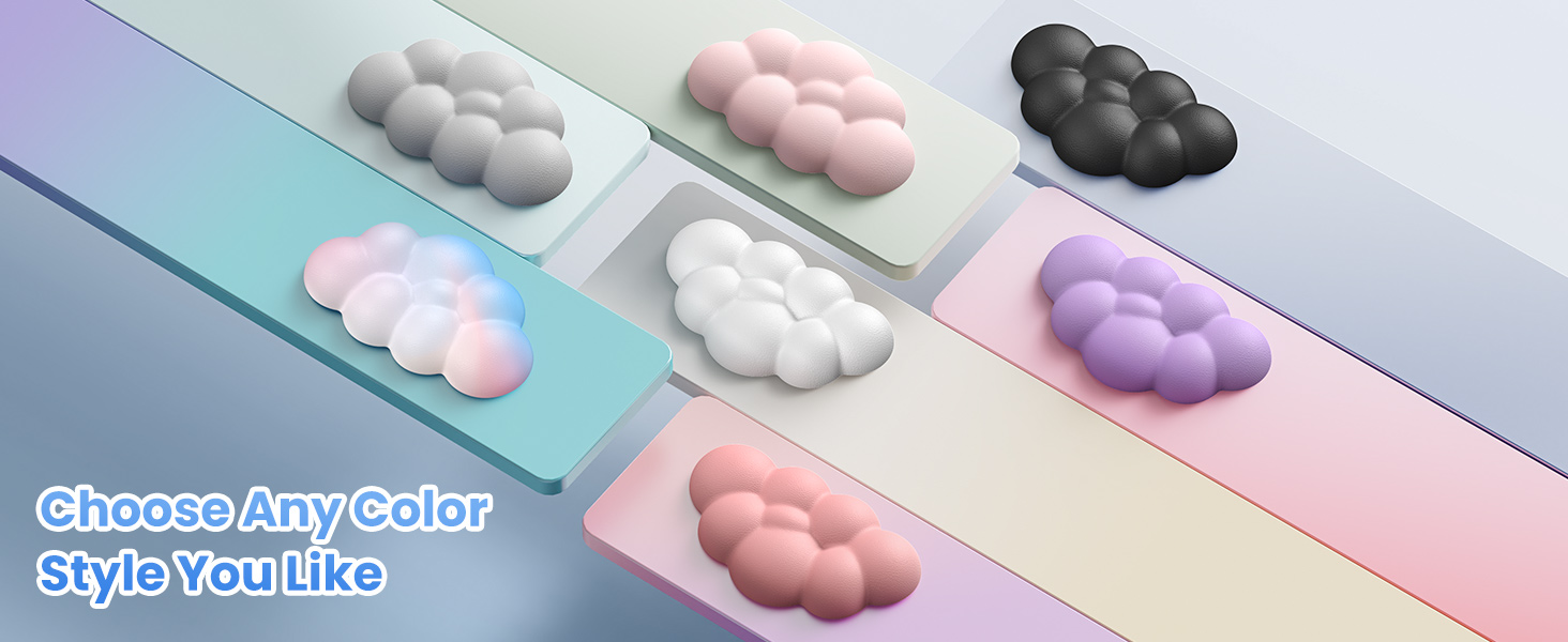 Cloud Keyboard Wrist Rest Set