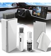 Car Screen Cleaner, Touch Screen Cleaner Spray/Wipe/Detailing Brush/Microfiber Cloths Kit for Tes...