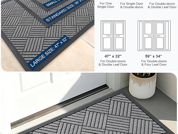 OLANLY Front Door Mat Outside Entrance