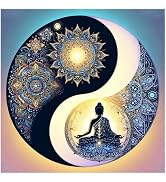 DIADAY Yin Yang Diamond Art Kits for Adults, Buddha & Mandala Diamond Painting Kits for Adults, 5...