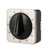 Searon Kitchen Countdown Timer Magnetic 60 Minute Wind Up Mechanical Timer Stainless Steel for Ho...